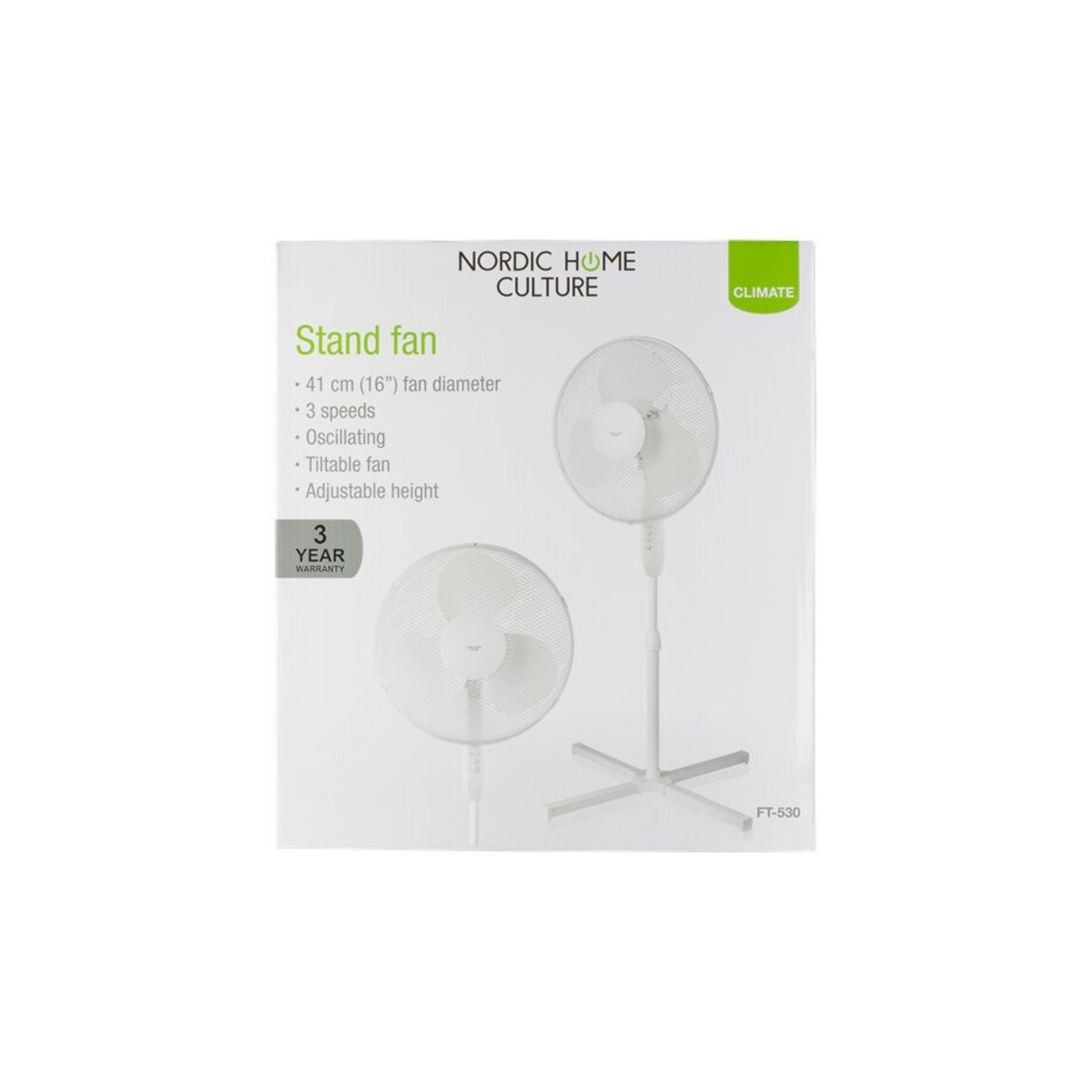 Pastatomas Ventiliatorius NHC FT-530, 50 W