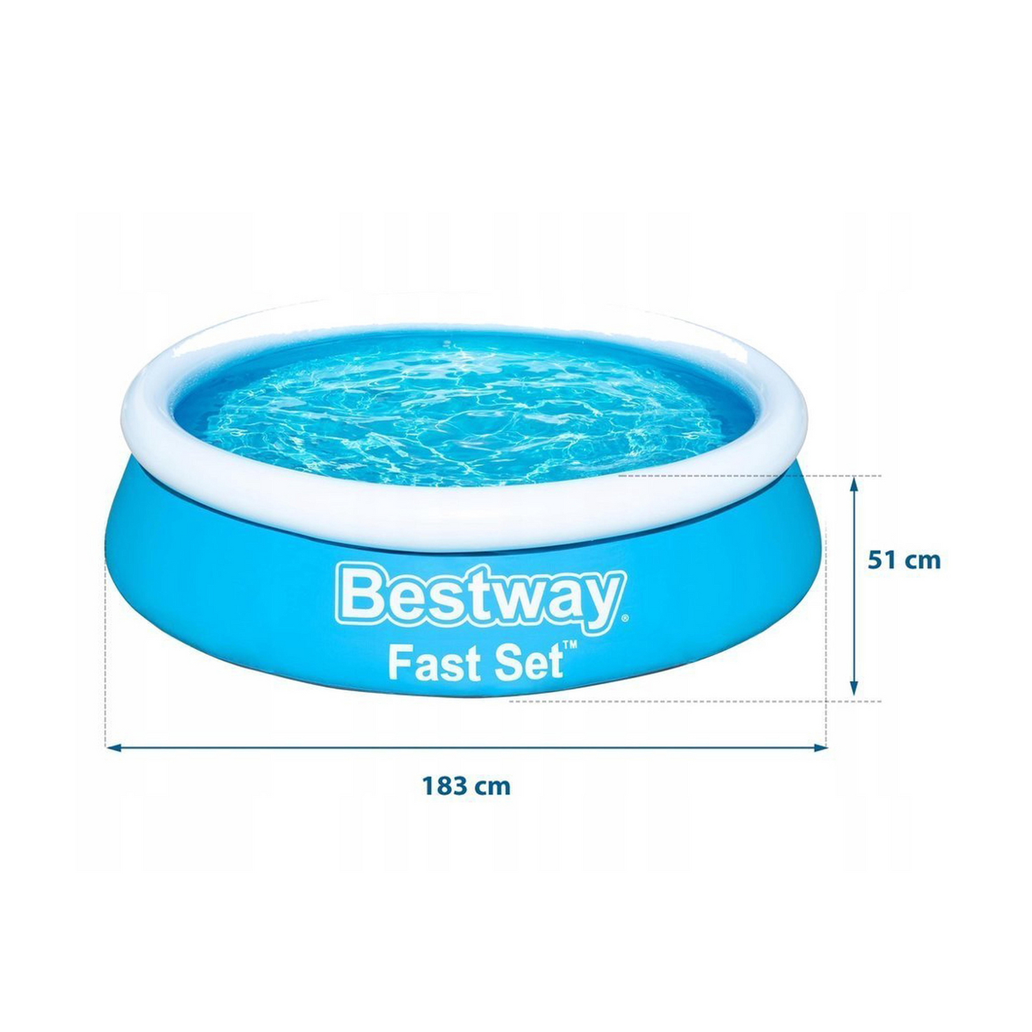 Pripučiamas Baseinas Bestway, 183 x 51 cm