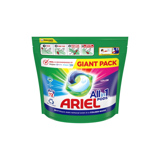Ariel All in 1 Pods Color Giga Pack – 72 Kapsulės