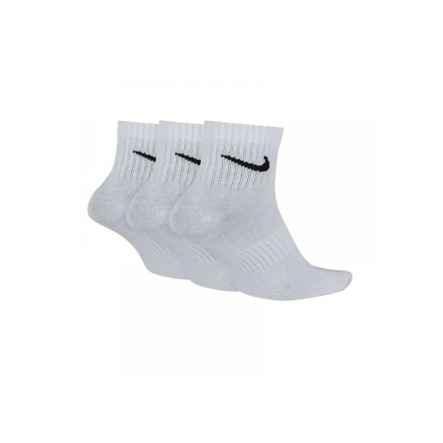 Nike Baltos Trumpos Kojinės (3 Poros)