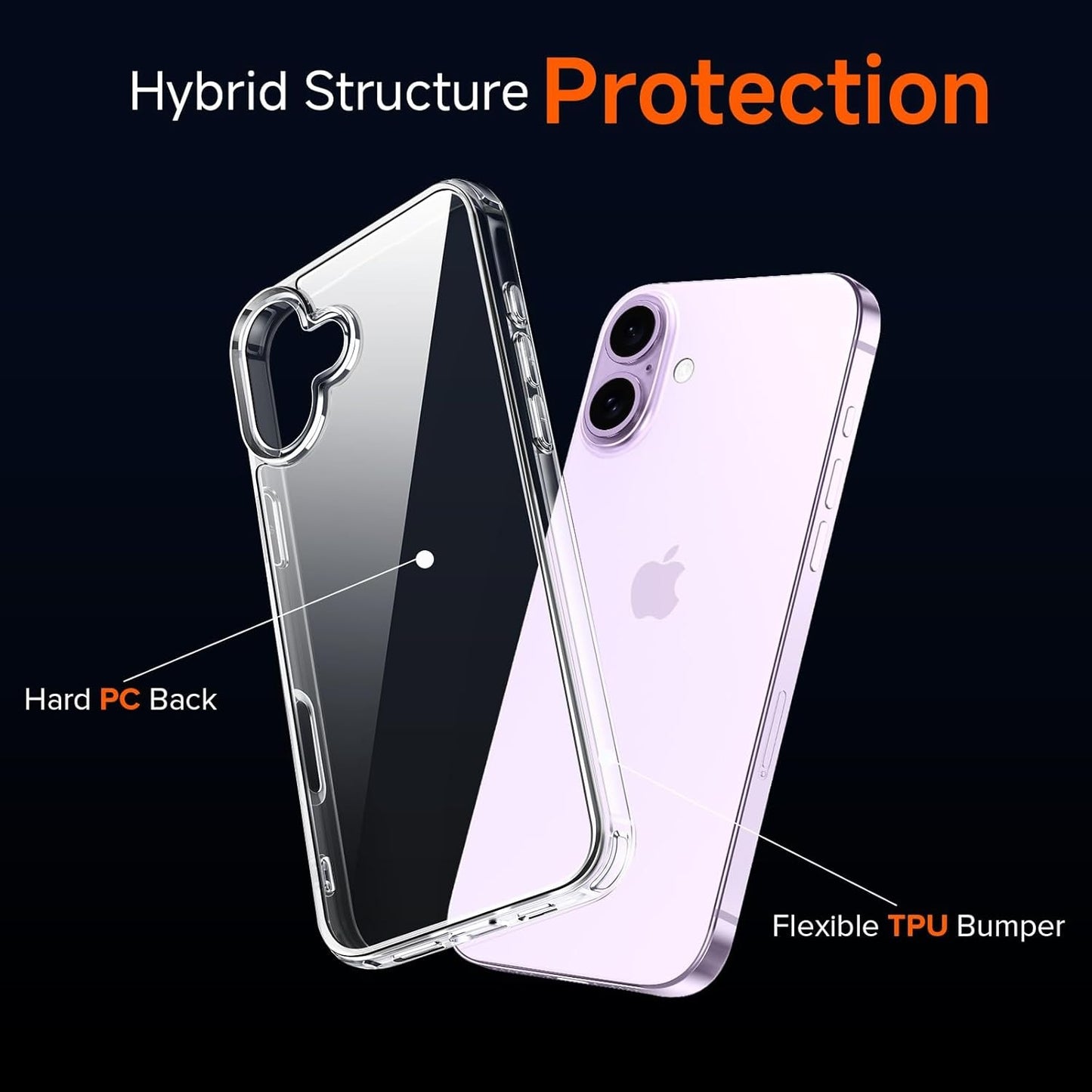 Skaidrus Dėklas Apple iPhone 17 Telefonui